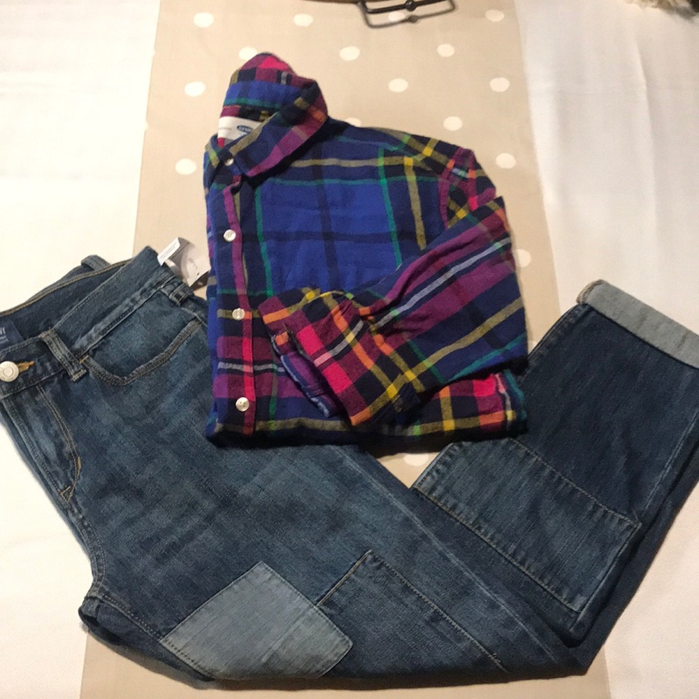 Long sleeve Old Navy Plaid Flannel Shirt - NWT